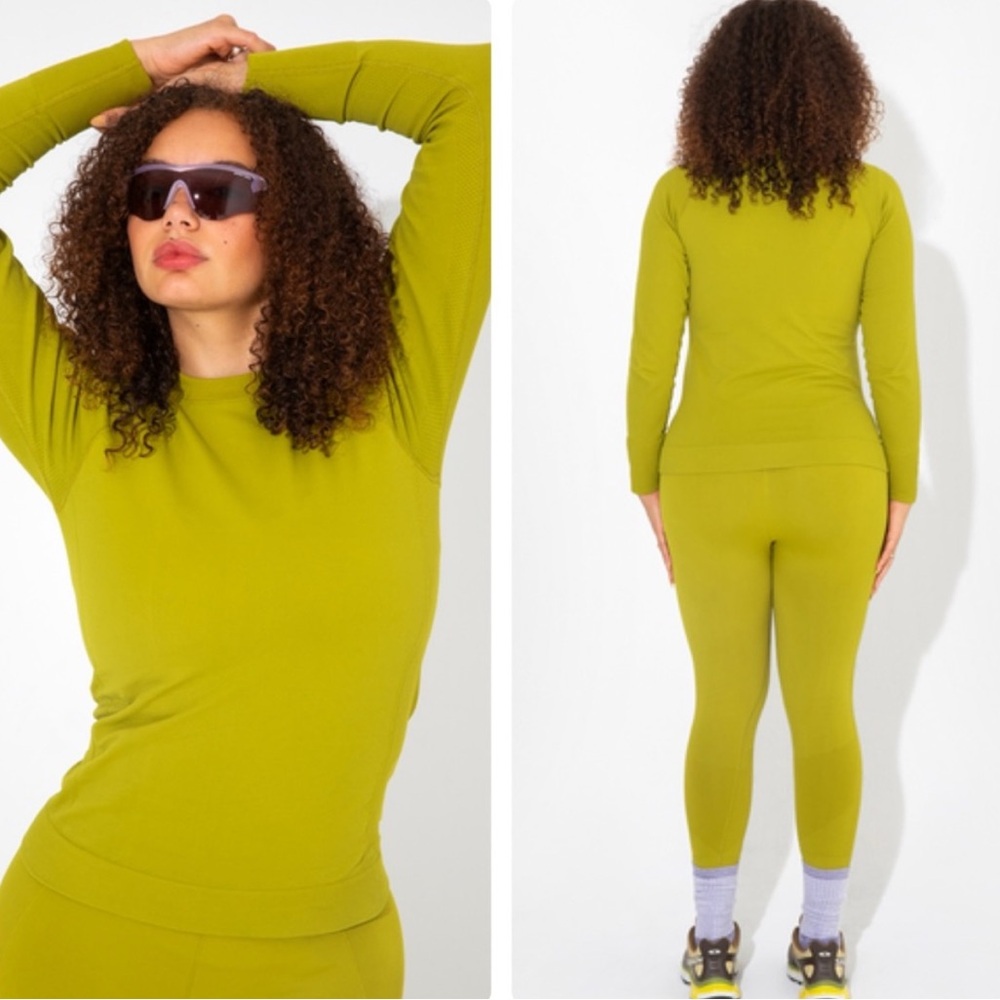 Women's Lime Green Long Sleeve Top